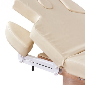 Kisen Manufacturer New Design Wood Base Beige Lash Lounge <b>Bed</b> Massage Table Carrying Case with <b>Stool</b> for Beauty Spa Salon - Product Image 6
