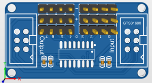 Module registre à décalage 74HC595, carte d'extension de sortie série-parallèle 8 bits, connectable en cascade IDC6 pour Arduino AVR PIC MCS0595 - Product Image 4