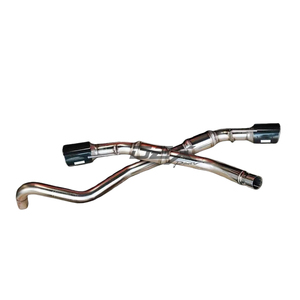 Escape de Doble Tubo Trasero de Acero Inoxidable y Fibra de Carbono con Acabado Liso de 1.5 mm de Espesor para <span class=keywords><strong>Ford</strong></span> <span class=keywords><strong>Ranger</strong></span> Raptor 3.0 <span class=keywords><strong>V6</strong></span> de Nueva Generación DEX <span class=keywords><strong>2022</strong></span>+ - Product Image 4