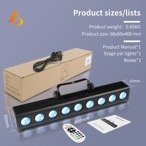 AICPOSE - Lámpara de Pared LED RGBW de 9x12W, DMX512, para Escenarios, DJ, Clubes y Fiestas - Product Image 6