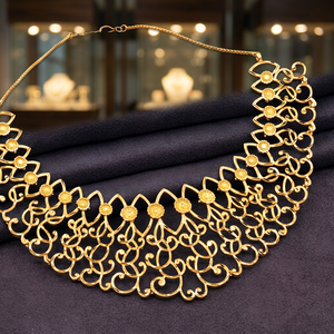 Colliers en gros plaqués or 14K, 18K, 24K, design traditionnel, ensemble de bijoux, bijoux en or rempli, Oro Joyería - Product Image 2