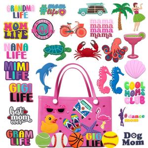 Aksesoris Dekorasi Gantungan Tas Bogg Bag, Tas Tangan Pantai Wanita Mewah EVA Ukuran Besar 8cm Bentuk Kupu-kupu dengan Gesper - Product Image 6