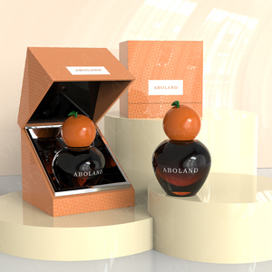 ABOLAND Round Glass Perfume <b>Bottle</b> With Fruit Cap <b>Spray</b> 100ML <b>Empty</b> Fragrance Vial Packaging - Product Image 3