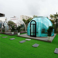 Rumah Kubah Transparan PC Bubble House dari Aluminium Alloy, Bentuk Kustom, Mudah Dipasang untuk Halaman Hotel