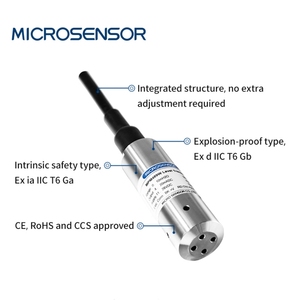เซ็นเซอร์วัดระดับน้ำใต้ดิน MICROSENSOR MPM489W แบบปิดผนึกเต็มรูปแบบ 1~200 เมตร IP68 SS 316L สำหรับน้ำใต้ดิน ได้รับมาตรฐาน CE ATEX RoHS DNV SIL - Product Image 2