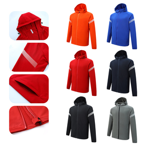 Mode de luxe personnalisée Mens deux pièces ensemble polyester coton décontracté ajusté fermeture à glissière pour le jogging d'automne - Product Image 4