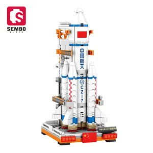 Khối Sembo 203015 382 Cái Phi Hành Gia Space Rocket Ascension Series Kids Giáo Dục Diys Gạch Bộ Dụng Cụ Xây Dựng Khối Đồ Chơi