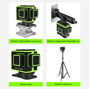 Máy đo mức <span class=keywords><strong>Laser</strong></span> Tự san phẳng 12L 3D chính xác mới 360 mức <span class=keywords><strong>Laser</strong></span> quay ngang và dọc màu xanh lá cây. - Product Image 3