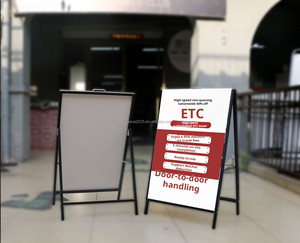 Présentoir de panneau d'affichage vertical en métal KT Board Sign Stand Affiche de <span class=keywords><strong>recrutement</strong></span> Présentoir au sol Panneau publicitaire - Product Image 1