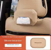 Pour Byd Leopard 8 2025 Boîte à mouchoirs en silicone spéciale pour sac à serviettes en papier de véhicule-Boîte à mouchoirs intérieure pour véhicule