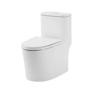 Inodoro New Design Ceramic Bathroom 1 Piece Toilet Wc Floor Mounted Commodes Water Closet Toilet