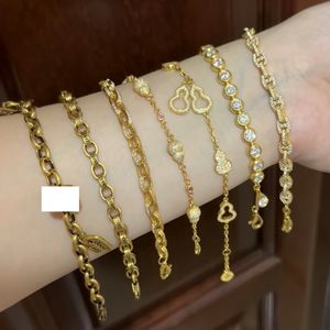 Pulseras de Joyería de Moda, Brazaletes, Pulseras de Diamantes, Semanarios de Pulseras, <span class=keywords><strong>Oro</strong></span> Laminado, Pulsera de Cristal - Product Image 1