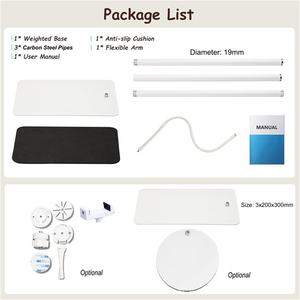 Support de sol réglable en hauteur pour moniteur bébé à col de cygne, compatible avec Flex Stand <span class=keywords><strong>VTech</strong></span> Owlet Momcozy Motorola - Product Image 5