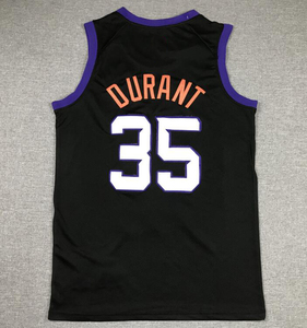 Khâu Hoặc Nóng Ép Phoenix Bóng Rổ Jerseys 1 Devin Booker 3 Chris Paul 22 Ayton 35 Kevin Durant Áo Sơ Mi - Product Image 3
