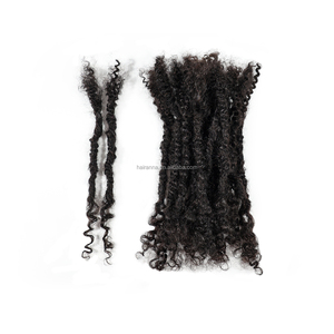 Extensiones de Cabello Humano Brasileño Completo al por Mayor, Estilo Lisa Locs con Puntas Rizadas para Mujeres Americanas y Africanas - Product Image 6