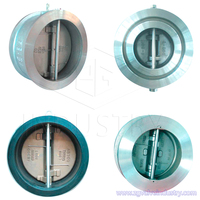 Vanne de retenue manuelle à double plaque WCB en acier inoxydable GB, taille personnalisée, pour eau, vapeur, huile, acide nitrique, acide acétique, certification CE