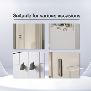 Hot Sale Modern Gold Kitchen Cabinet <b>Handles</b> <b>Knobs</b> for Dresser Wardrobe Bedroom Hotel Use-Durable Zinc Alloy <b>Furniture</b> Hardware - Product Image 6