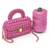 Benang Rajut Macrame 3mm Grosir, Benang Crochet Berongga untuk Proyek Rajut DIY