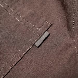 Camisa de Trabajo de Manga Corta para Hombre, de Algodón de Alta Calidad, con Cierre de Media Cremallera, Lisa, Personalizable con Logotipo - Product Image 6