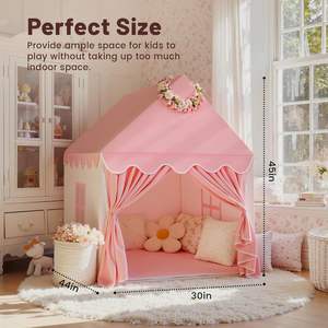 Grande tente de jeu féerique pour enfants, château de rêve, tente de princesse, cadeau pour fille, jouets pour tout-petits - Product Image 2