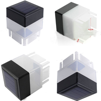 Lampe solaire à double couleur pour poteau, tube lumineux pour poteau de clôture 5x5, étanche, décoration extérieure pour jardin et cour