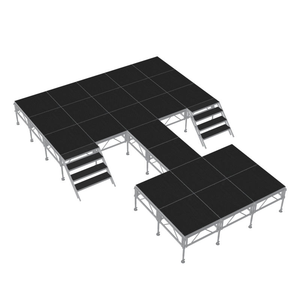 휴대용 맞춤형 무대 연단 쉽게 설치 알루미늄 프레임 높이 조정 가능한 무대/연단 콘서트 무대 플랫폼 - Product Image 1