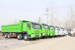 SINO HOWO tipper xe tải 375 mã lực HOWO 8x4 Xe Tải với thân xe tải mới - Product Image 4