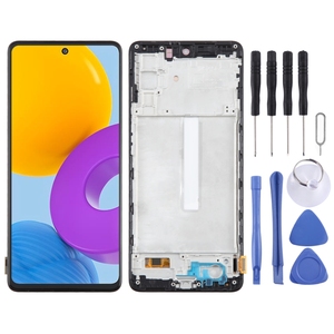 Pour Samsung <span class=keywords><strong>Galaxy</strong></span> <span class=keywords><strong>M52</strong></span> 5G SM-M526B 6.43 pouces OLED écran LCD pour numériseur assemblage complet avec cadre téléphone portable LCDS - Product Image 1