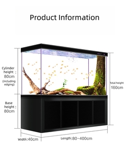 Aangepaste Rechthoek Woonkamer <span class=keywords><strong>Aquarium</strong></span> <span class=keywords><strong>Aquarium</strong></span> Ultra Helder Glas Aanpasbare Grootte & Kleur Duurzaam Milieuvriendelijk Voor Goudvissen - Product Image 6