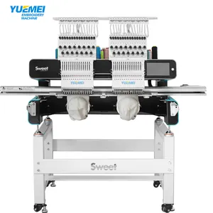 YUEMEI High Quality Easy To Operate Two Head Embroidery Machines