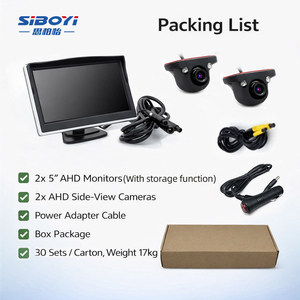 Système de caméra de voiture AHD 720P 5 pouces, étanche IP68, vision nocturne Starlight, détection d'angle mort, enregistrement DVR - Product Image 3