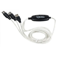 Câble USB MIDI blindé tressé de qualité supérieure, 5 mm d'épaisseur extérieure, pour batterie électronique, clavier MIDI, piano numérique - Vente directe usine