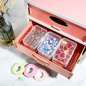Boîte de rangement portable en plastique PP transparent, mini, multi-usage, petite boîte cadeau transparente pour produits ménagers, emballage portable - Product Image 5