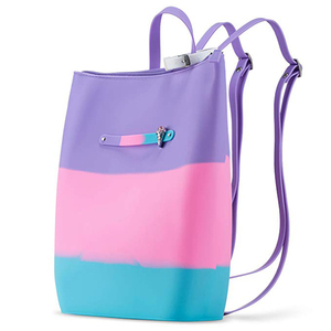 New Custom Logo Scented Student's Zipper Backpack Soft Silicone Waterproof Travel Beach Bag