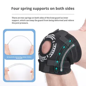 Verstelbare wikkelband Dubbele zijdelingse stabilisator Ademend Flexibel Dikke OK-doek Knieondersteuning Acl <span class=keywords><strong>Brace</strong></span> Professioneel - Product Image 3