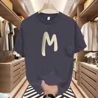 Camiseta de Manga Corta para Hombre, Estampado Gráfico, Corte Holgado, Cómoda para Actividades al Aire Libre, con Estampado de Letras, Cuello Redondo, Algodón Suave, Nueva Colección 2026