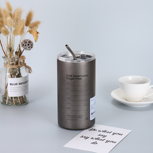 Tasse à café de voyage mignon Portable bureau maison tasse isolée en acier inoxydable personnalisé coloré vide café gobelet tasse - Product Image 6