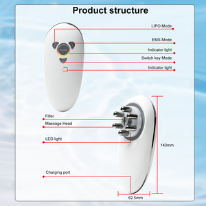 Aolemon AO819B 3 Colors Light Negative Pressure Handheld Body Contouring Device 3-Level LIPO Suction EMS Microcurrent <b>Massager</b> - Product Image 5