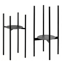 Support de plante en métal portable et durable, support de fleurs en fer pour l'intérieur, présentoir pour plantes en pot, décoration de la maison