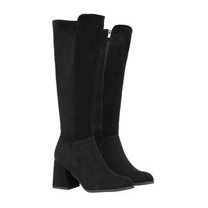 מגפי חורף חדשים לנשים לשנת 2025, מגפיים עד אמצע השוק, סוליית PU, עקב עבה וגמיש - Product Image 6