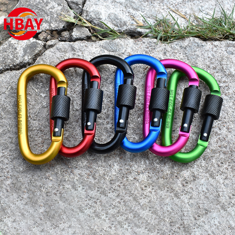 Customized 8 D Shape Aluminum Carabiner