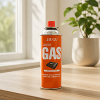 Kartrid Gas Butana 227g 99% Murni Kaleng Logam Portabel Kompor Camping Panggangan BBQ Luar Ruangan Tahan Angin Penggunaan Dapur Grosir
