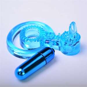 Haute qualité Silicone souple mâle vibrateur jouet élargissement retard temps sexe balle civière érection amélioration anneau - Product Image 2