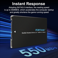 Disco Duro Interno de Estado Sólido SSD SATA3 de 2.5 Pulgadas, 1TB, 960GB, 512GB, 480GB, 256GB, 128GB para Portátil, Venta Caliente de Fábrica Kimtank