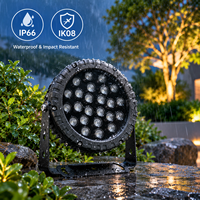 Projecteur LED extérieur IK08 pour éclairage d'arbres de jardin, lampe à piquet étanche IP66 pour allée et cour, éclairage nocturne