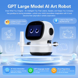 Nuovo Robot AI per <span class=keywords><strong>Disegno</strong></span> Artistico con Controllo Vocale, Genera Immagini, Schermo di Visualizzazione, Immagini Illimitate, Giocattolo Robot STEM per l'Educazione Precoce dei Bambini - Product Image 1