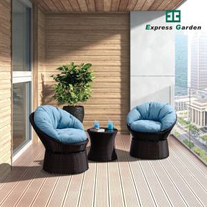 Express Garden Modern Rattan Aluminio Impermeable Juego de sofás para exteriores-Muebles de lujo para Villa Patio y uso en el parque - Product Image 1