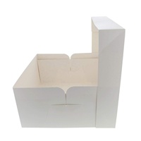 Vente en gros de grandes boîtes à gâteaux 8 10 12 pouces de haute qualité avec fenêtre boîtes à gâteaux de mariage en papier pour la fête de la nourriture en vrac