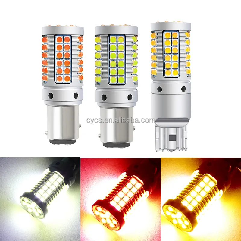 S25 1156 BA15S 1157 T20 7440 7443 T25 3157, 3156 led 3030 69smd bombillas Super brillante del coche Led de señal de vuelta de las luces