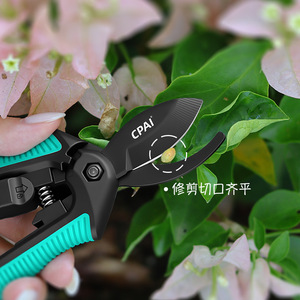 Cpai Pruning Shears 10-20 Mm Carbon Steel Bypass For Garden Flower Trimming - Product Image 2